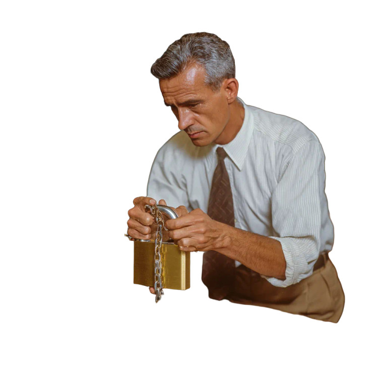 Muscular Office Worker Vinyl Car Decal Sticker – Waterproof & UV-Resistant 3.4133333333333336"