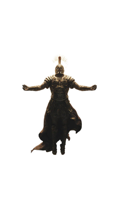 Celestial Centurion Vinyl Car Decal Sticker – Waterproof & UV-Resistant 9.706666666666667"