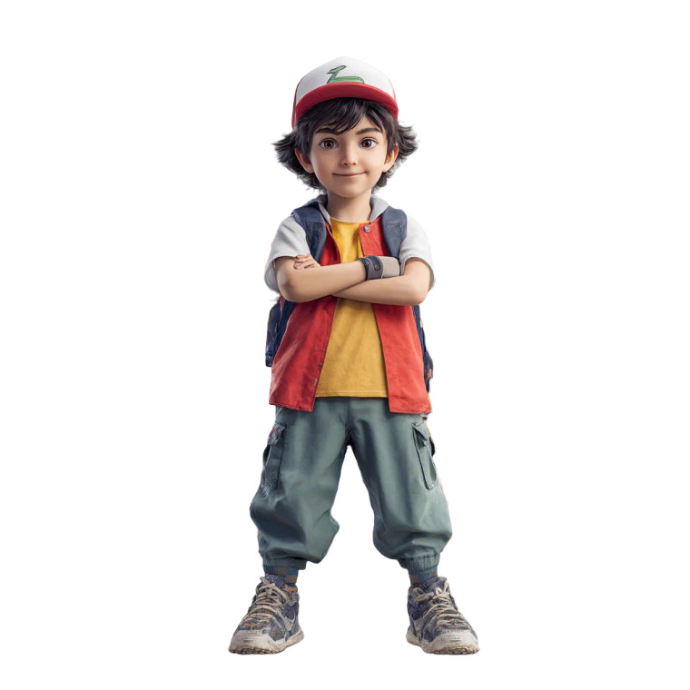 Young Pokémon Trainer Vinyl Car Decal Sticker – Waterproof & UV-Resistant 3.4133333333333336"