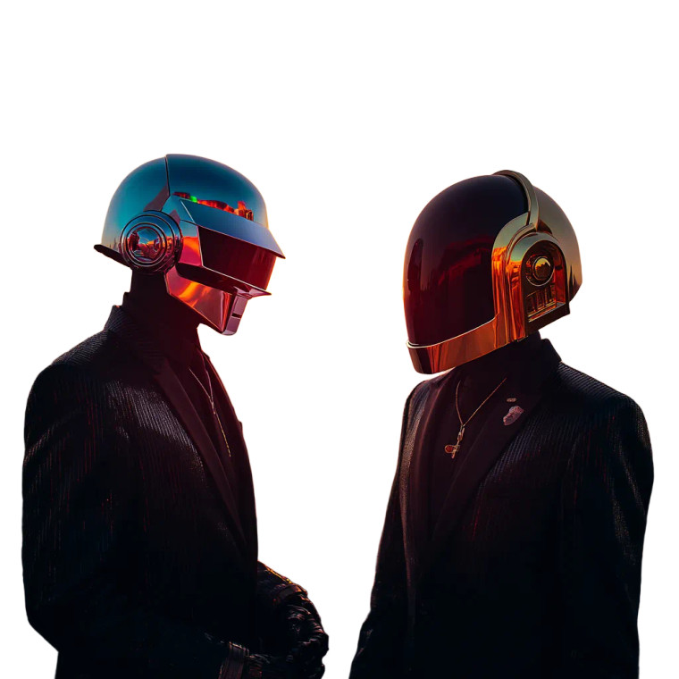 Daft Punk Portrait Vinyl Car Decal Sticker – Waterproof & UV-Resistant 3.4133333333333336"