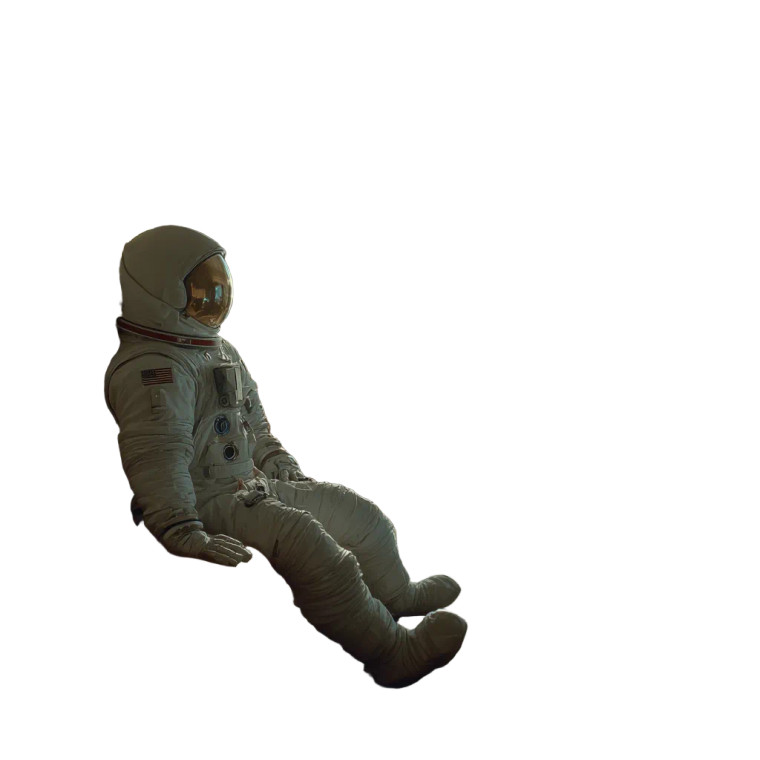 Astronaut Watching Tv Vinyl Car Decal Sticker – Waterproof & UV-Resistant 3.4133333333333336"