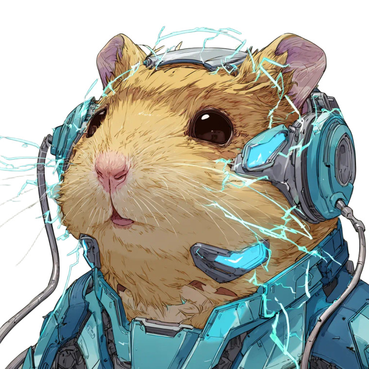 Cyber Hamster Vinyl Car Decal Sticker – Waterproof & UV-Resistant 6.826666666666667"