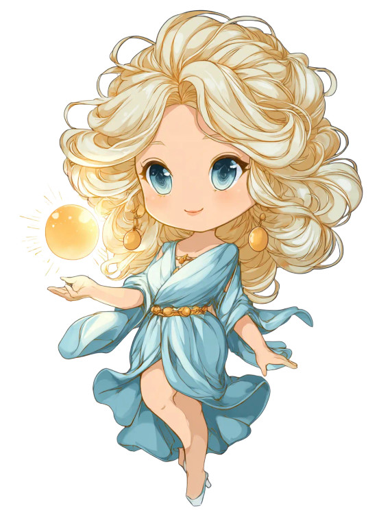 Chibi Hemera Vinyl Car Decal Sticker – Waterproof & UV-Resistant 8.213333333333333"