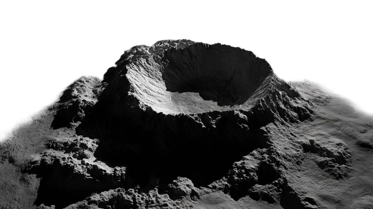 Lunar Crater Table Vinyl Car Decal Sticker – Waterproof & UV-Resistant 2.72"