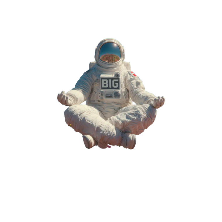 Levitating Astronaut V3 Vinyl Car Decal Sticker – Waterproof & UV-Resistant 6.826666666666667"