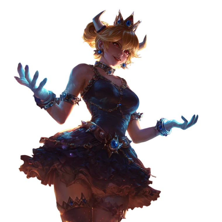 Bowsette With Fireballs Vinyl Car Decal Sticker – Waterproof & UV-Resistant 3.4133333333333336"