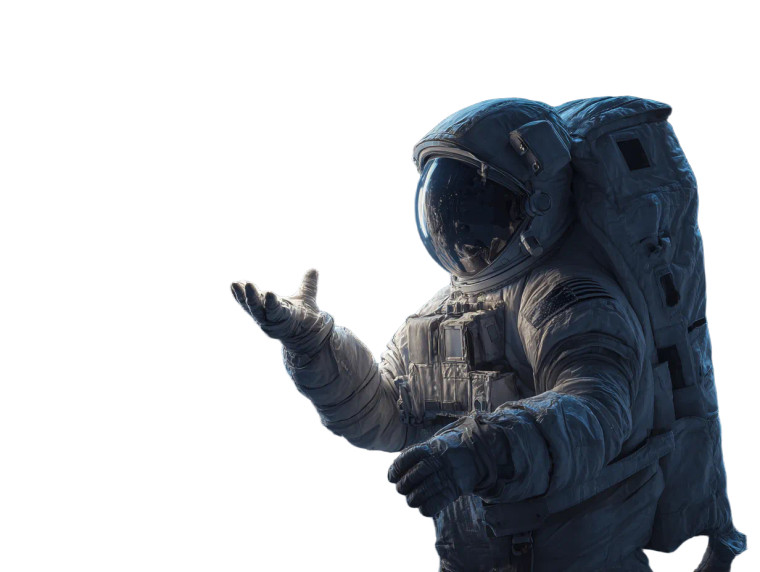 Astronaut With Moon Vinyl Car Decal Sticker – Waterproof & UV-Resistant 6.1866666666666665"