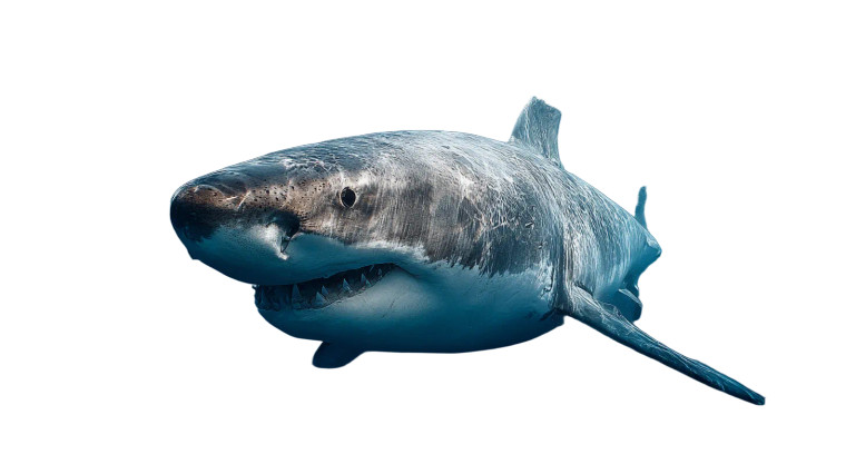 Deep Sea Shark Vinyl Car Decal Sticker – Waterproof & UV-Resistant 2.72"
