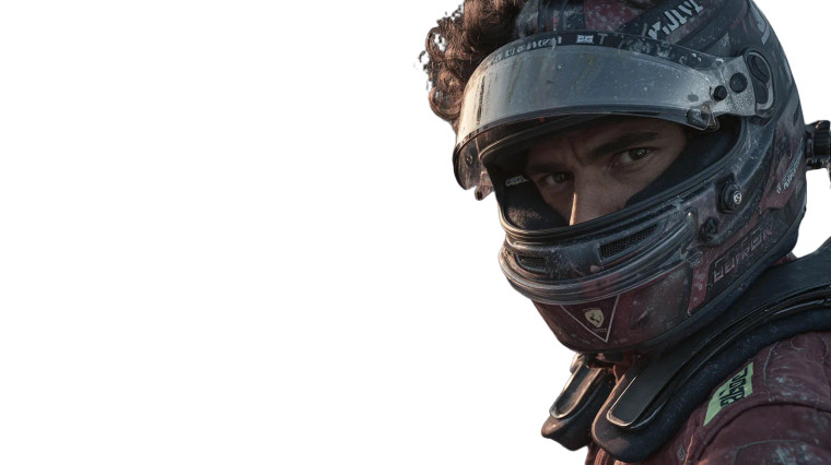 Ferrari Driver Portrait Vinyl Car Decal Sticker – Waterproof & UV-Resistant 2.72"