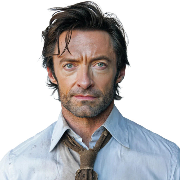 Hugh Jackman Casual Vinyl Car Decal Sticker – Waterproof & UV-Resistant 3.4133333333333336"