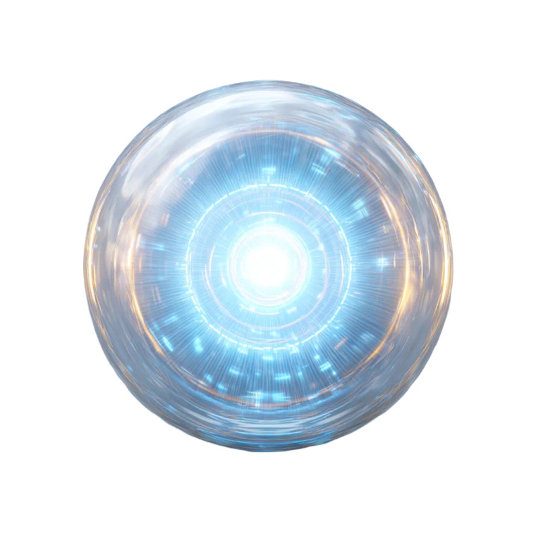 Holographic Sphere Vinyl Car Decal Sticker – Waterproof & UV-Resistant 6.826666666666667"