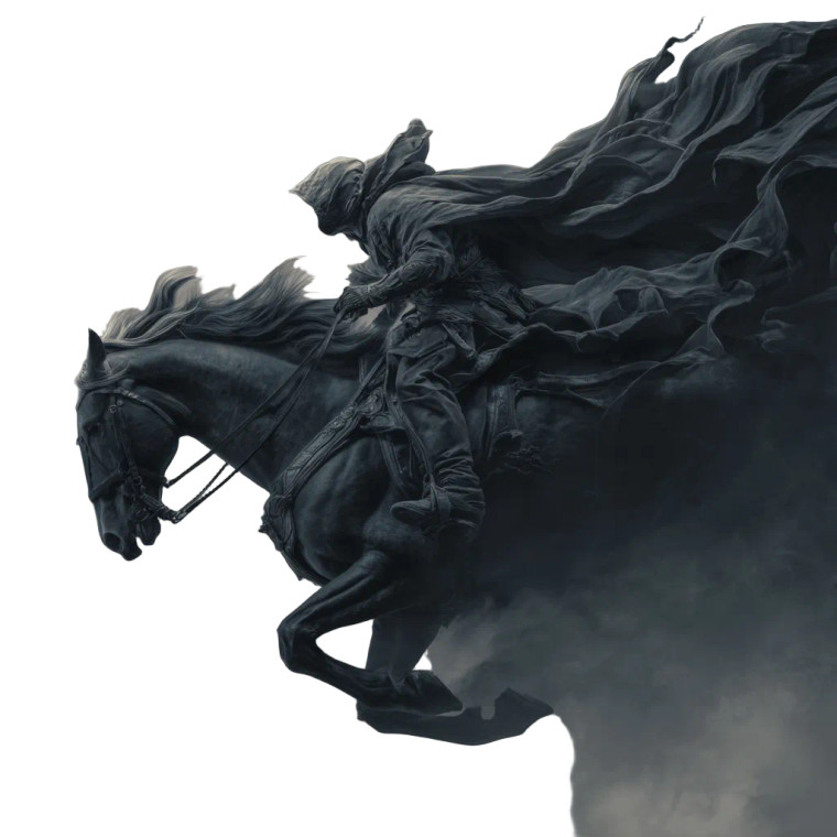 Fantasy Warrior Charging Vinyl Car Decal Sticker – Waterproof & UV-Resistant 3.4133333333333336"