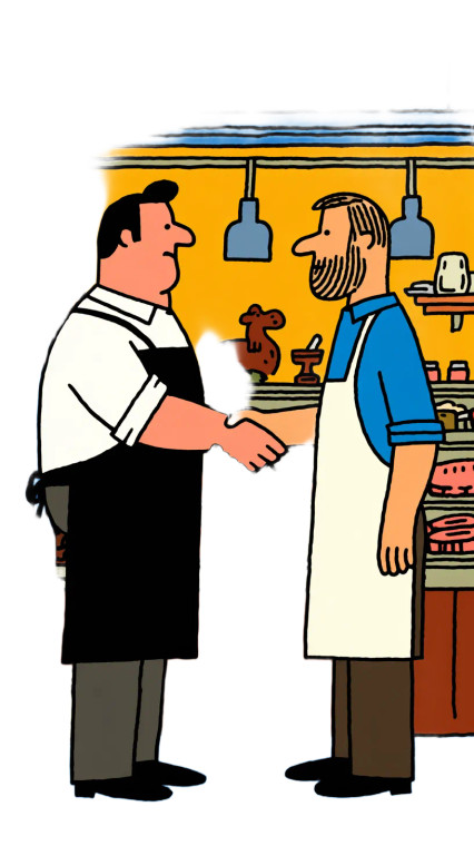 Vintage Handshake Deal Vinyl Car Decal Sticker – Waterproof & UV-Resistant 4.8533333333333335"