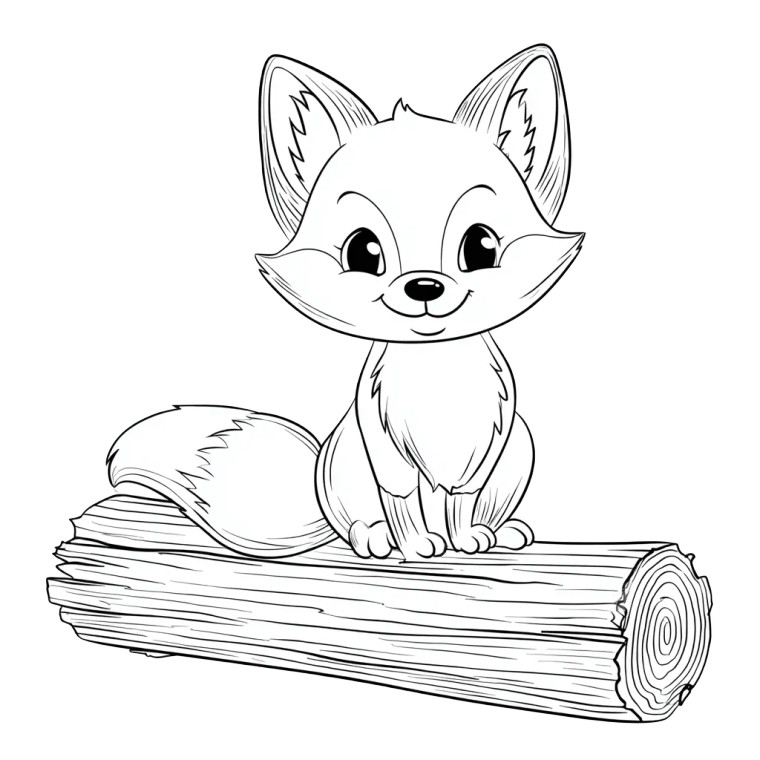 Baby Woodland Fox Vinyl Car Decal Sticker – Waterproof & UV-Resistant 6.826666666666667"