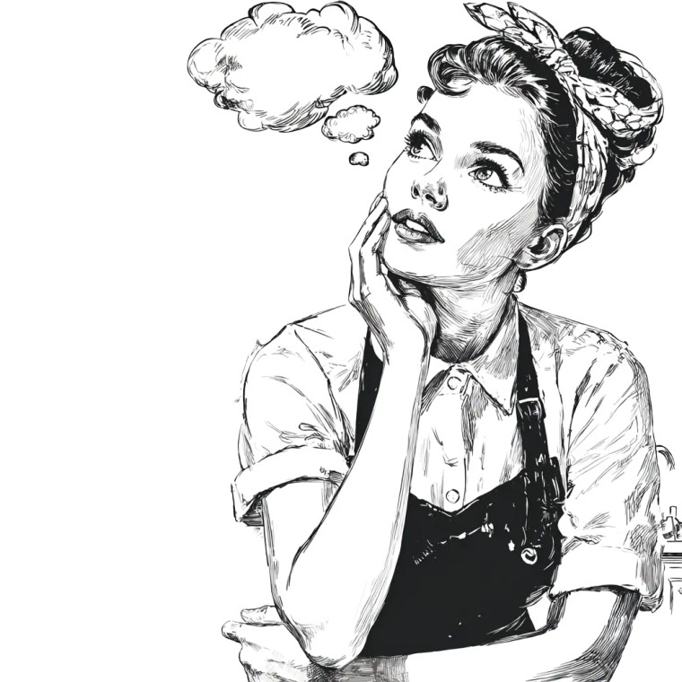 Mischievous Young Woman Vinyl Car Decal Sticker – Waterproof & UV-Resistant 3.4133333333333336"