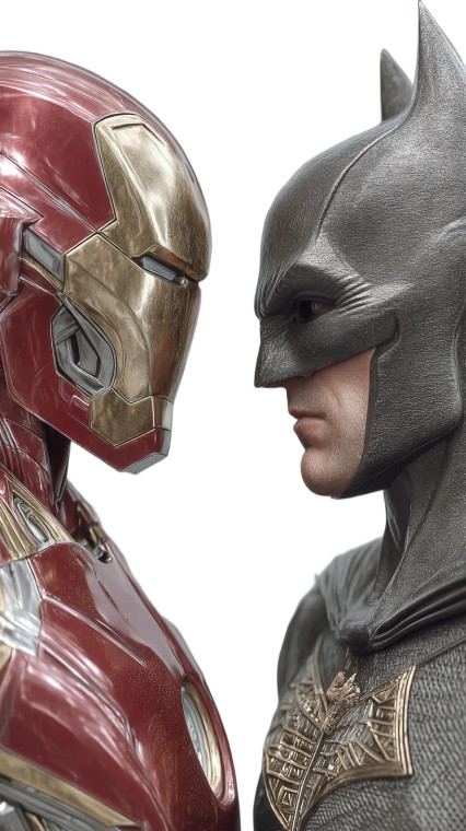 Ironman Vs Batman Vinyl Car Decal Sticker – Waterproof & UV-Resistant 4.8533333333333335"