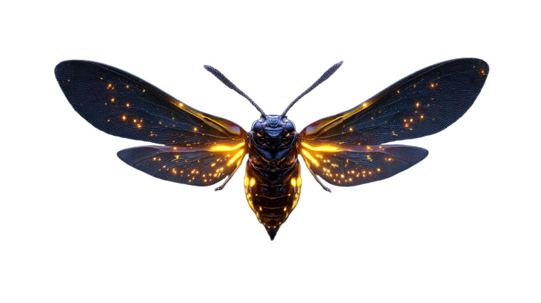 Firefly Close-Up Vinyl Car Decal Sticker – Waterproof & UV-Resistant 5.4