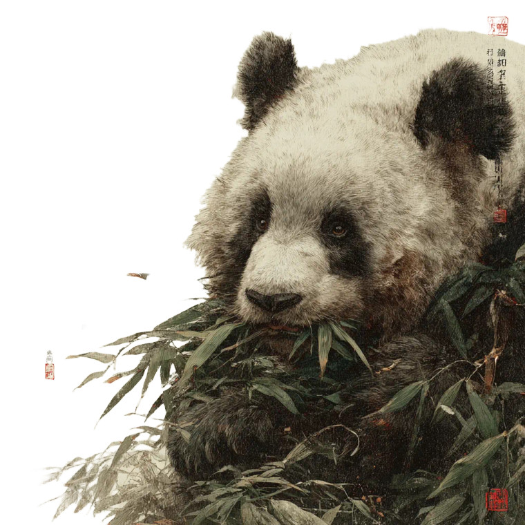 Panda Collection Vinyl Car Decal Sticker – Waterproof & UV-Resistant 3.4133333333333336"