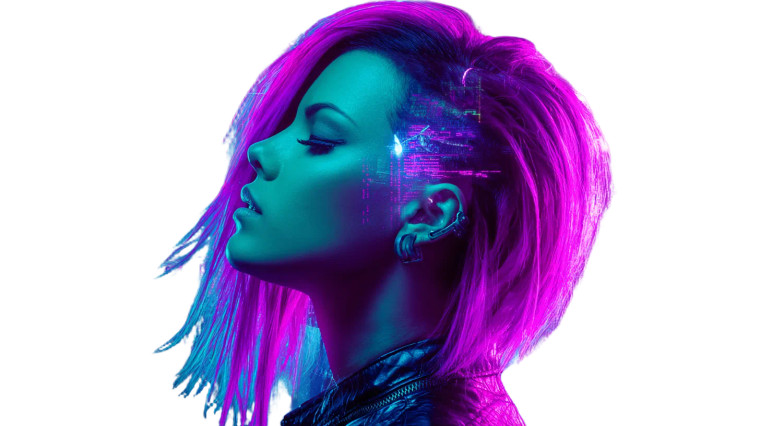 Cyberpunk Hacker Portrait Vinyl Car Decal Sticker – Waterproof & UV-Resistant 5.4