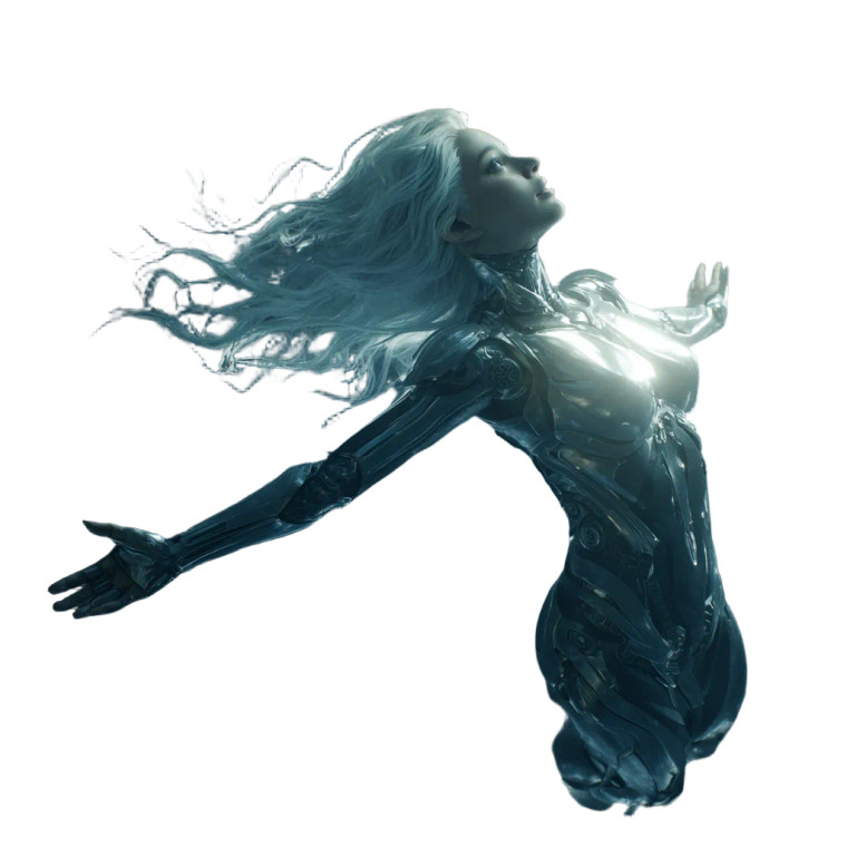 Futuristic Cyborg V10 Vinyl Car Decal Sticker – Waterproof & UV-Resistant 6.826666666666667"