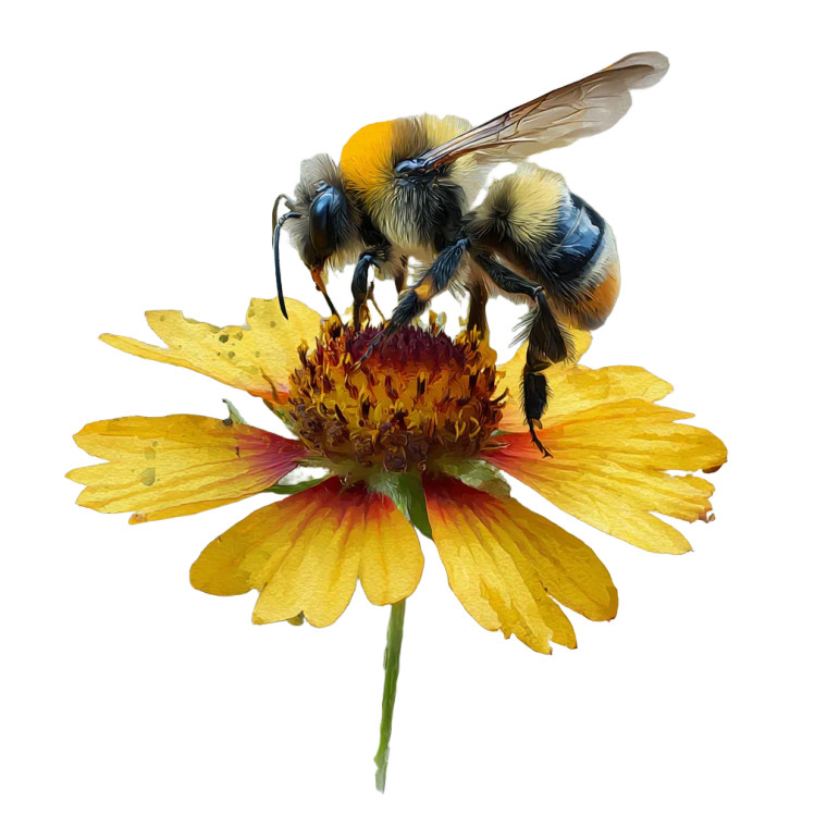 Honey Bee Sunflower Vinyl Car Decal Sticker – Waterproof & UV-Resistant 6.826666666666667"