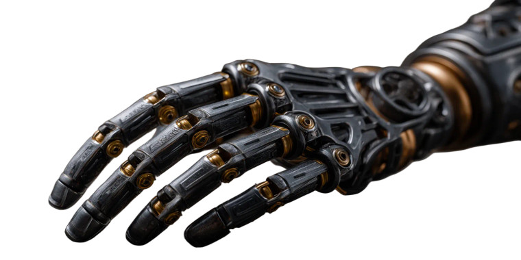 Biomechanical Hand Vinyl Car Decal Sticker – Waterproof & UV-Resistant 5.12"