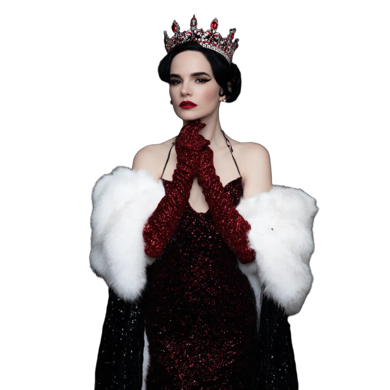 Elegant Red Diva Vinyl Car Decal Sticker – Waterproof & UV-Resistant 3.4133333333333336"