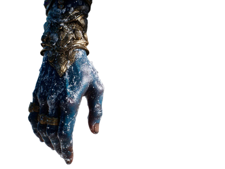 Divine Blue Hand Vinyl Car Decal Sticker – Waterproof & UV-Resistant 6.1866666666666665"