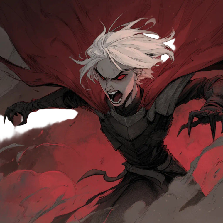 Vampire Warrior V9 Vinyl Car Decal Sticker – Waterproof & UV-Resistant 3.4133333333333336"