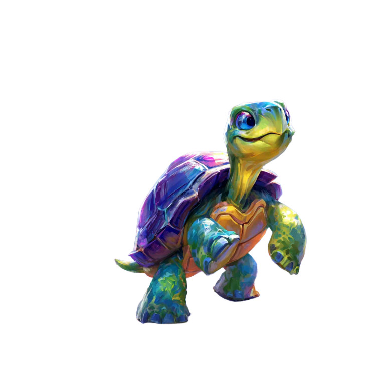 Breakdancing Tortoise Vinyl Car Decal Sticker – Waterproof & UV-Resistant 3.4133333333333336"