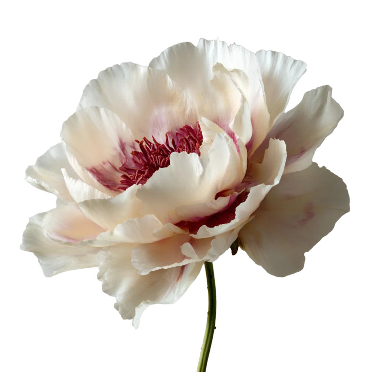 Single Peony Vinyl Car Decal Sticker – Waterproof & UV-Resistant 6.826666666666667"