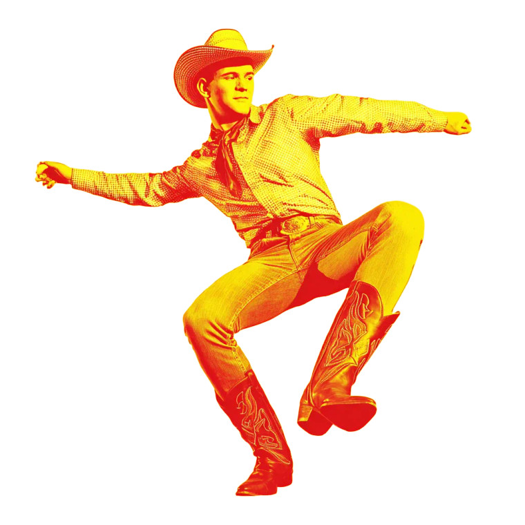 Disco Cowboy Vinyl Car Decal Sticker – Waterproof & UV-Resistant 3.4133333333333336"