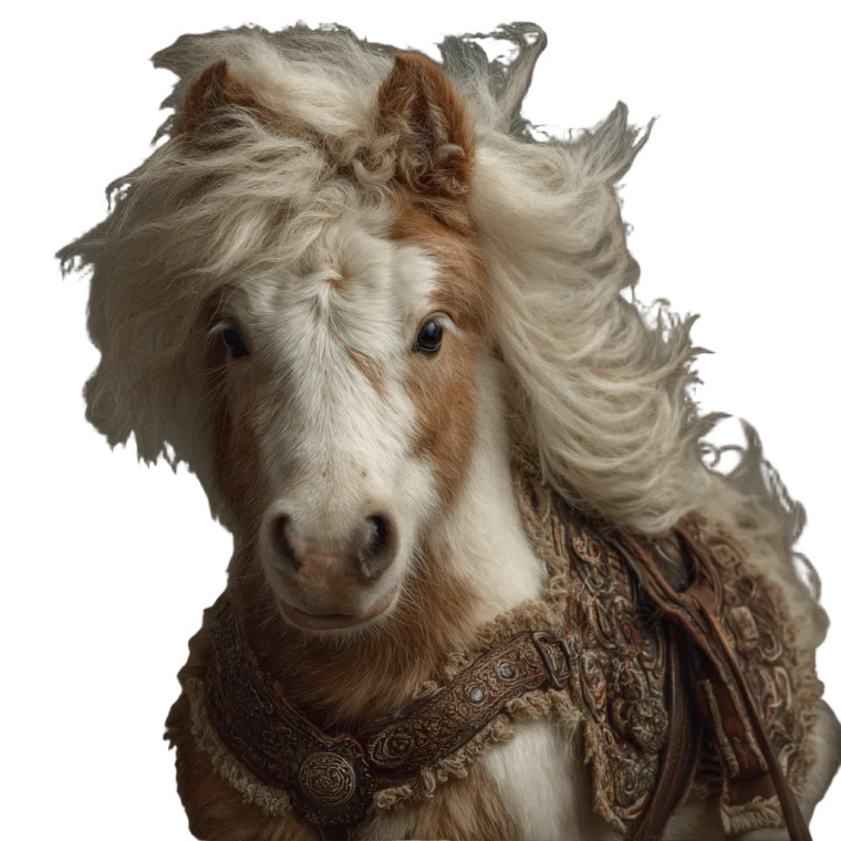 Pony Lemur Hybrid Vinyl Car Decal Sticker – Waterproof & UV-Resistant 3.4133333333333336"