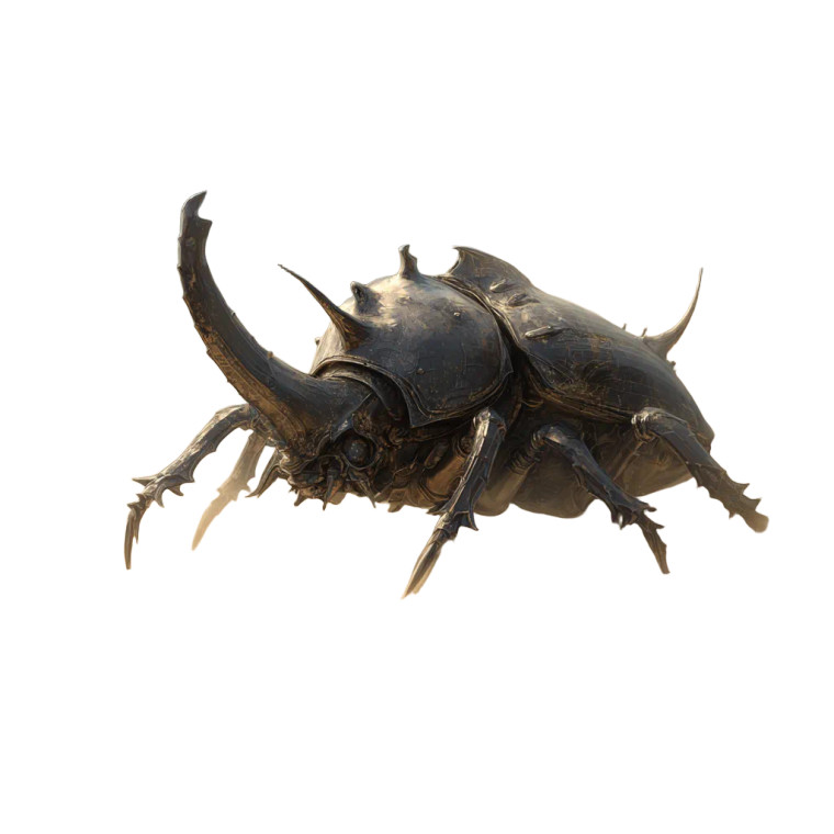 Giant Aggressive Beetle Vinyl Car Decal Sticker – Waterproof & UV-Resistant 3.4133333333333336"