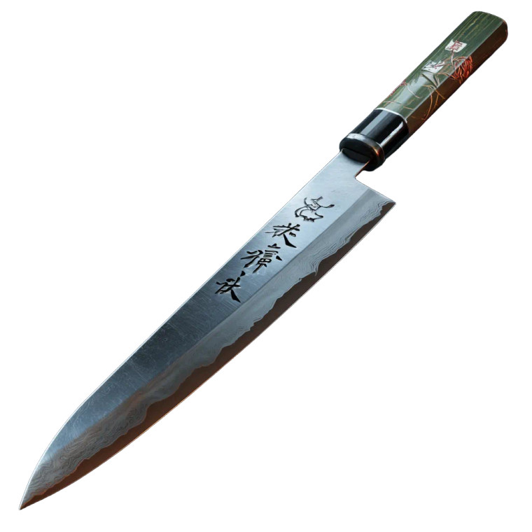 Sushi Knife Vinyl Car Decal Sticker – Waterproof & UV-Resistant 3.4133333333333336"