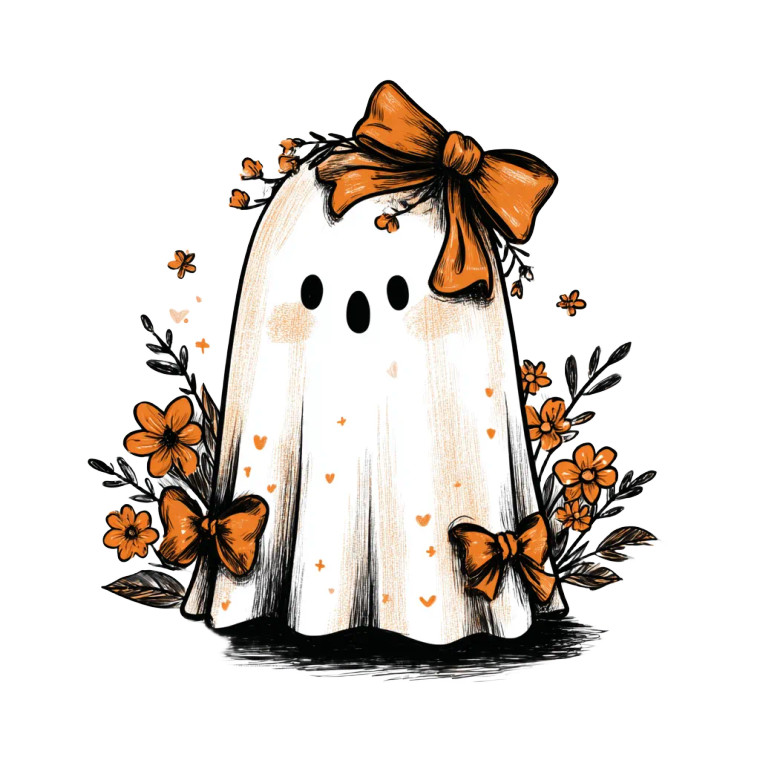 Cartoon Ghost Decor Vinyl Car Decal Sticker – Waterproof & UV-Resistant 3.4133333333333336"