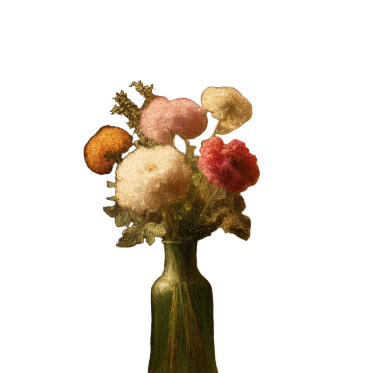 Flowers In Vase V3 Vinyl Car Decal Sticker – Waterproof & UV-Resistant 6.826666666666667"