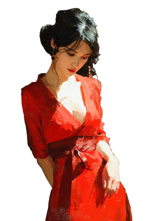 Stylish Asian Beauty V2 Vinyl Car Decal Sticker – Waterproof & UV-Resistant 8.96"