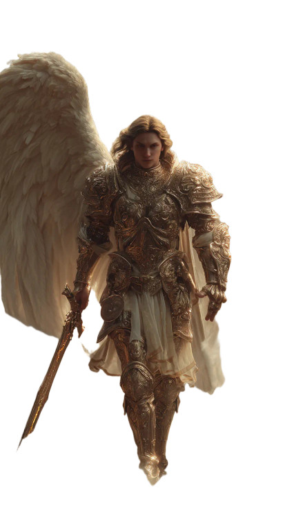 Archangel Michael V58 Vinyl Car Decal Sticker – Waterproof & UV-Resistant 9.706666666666667"
