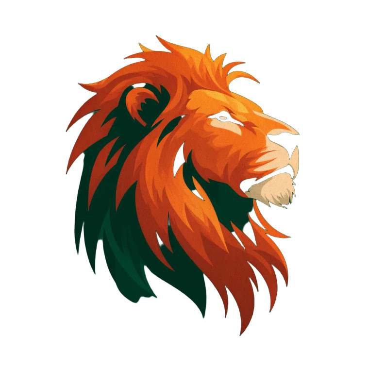 Rising Lion Logo Vinyl Car Decal Sticker – Waterproof & UV-Resistant 3.4133333333333336"