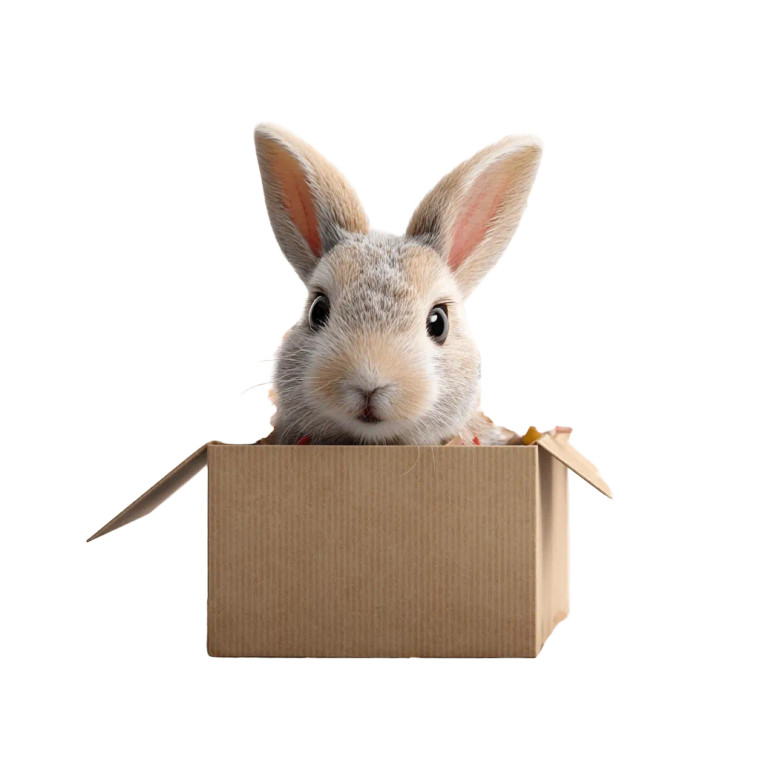 Curious Bunny Peek Vinyl Car Decal Sticker – Waterproof & UV-Resistant 6.826666666666667"