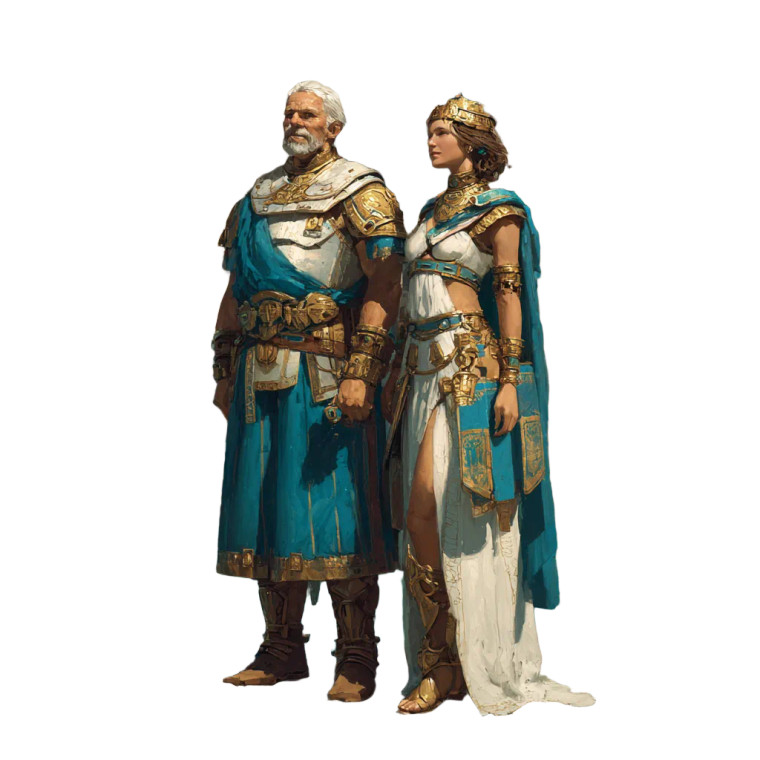 Noble Fantasy Pair Vinyl Car Decal Sticker – Waterproof & UV-Resistant 3.4133333333333336"