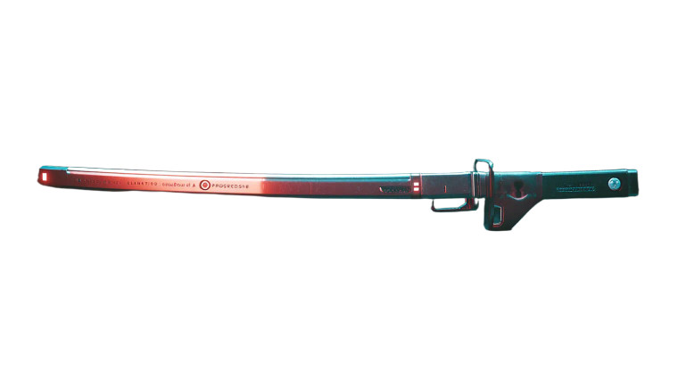 Cyberpunk Katana V2 Vinyl Car Decal Sticker – Waterproof & UV-Resistant 5.4