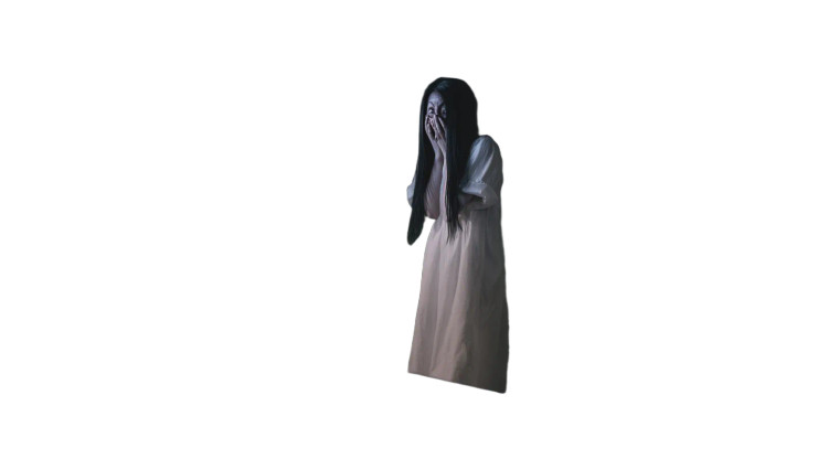 Ghost Woman Crying Vinyl Car Decal Sticker – Waterproof & UV-Resistant 5.4