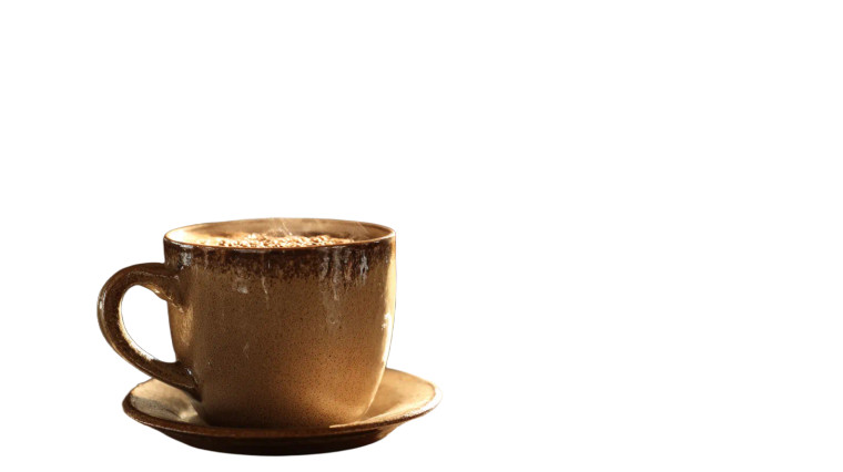 Steaming Latte Cup Vinyl Car Decal Sticker – Waterproof & UV-Resistant 5.4