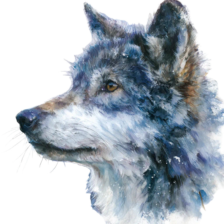 Wolf Art Vinyl Car Decal Sticker – Waterproof & UV-Resistant 3.4133333333333336"