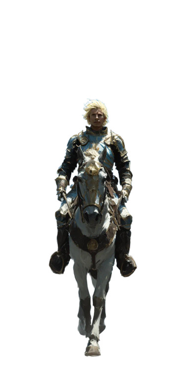 Blond Knight'S Procession Vinyl Car Decal Sticker – Waterproof & UV-Resistant 10.2