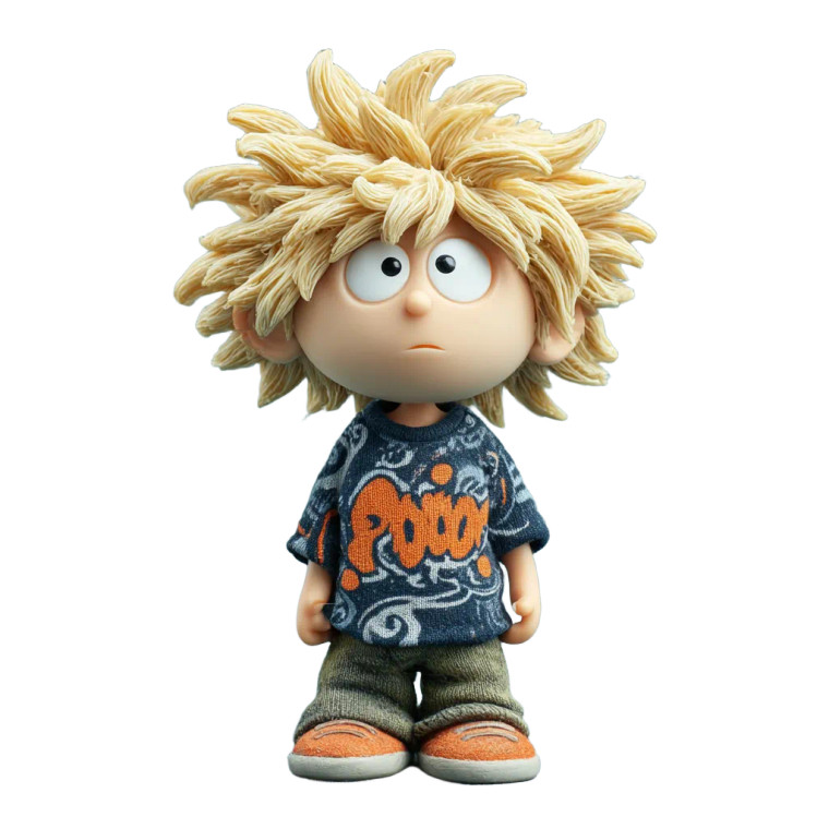 Cartoon Toy Head Vinyl Car Decal Sticker – Waterproof & UV-Resistant 3.4133333333333336"