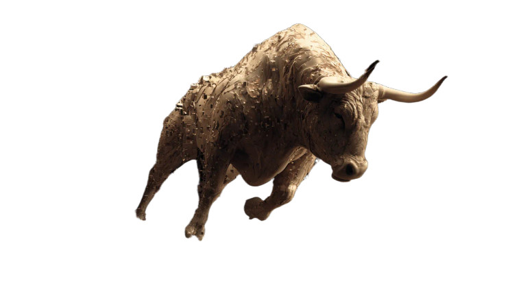 Digital Bull Escape Vinyl Car Decal Sticker – Waterproof & UV-Resistant 2.72"