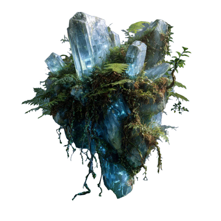 Floating Crystal Formation V2 Vinyl Car Decal Sticker – Waterproof & UV-Resistant 3.4133333333333336"